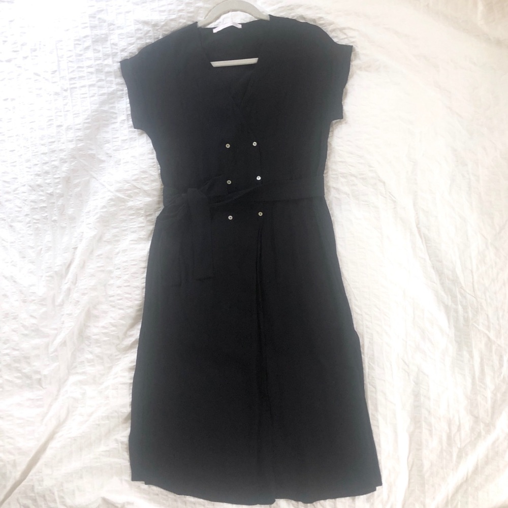 Zara Trafaluc Black Crepe Dress - Picture 2 of 6